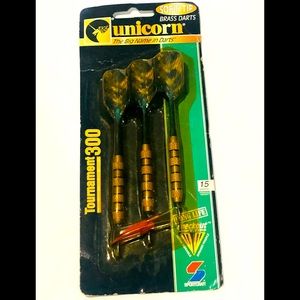 Vintage Unicorn Tournament 300 Soft Tip Brass Darts